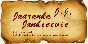 Jadranka Jankićević vizit kartica